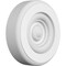 Ekena Millwork Standard Grayson Bullseye Rosette With Rounded Edge, 4"W x 4"H x 1"P ROSP040X040X100GRY04 - alternate 1